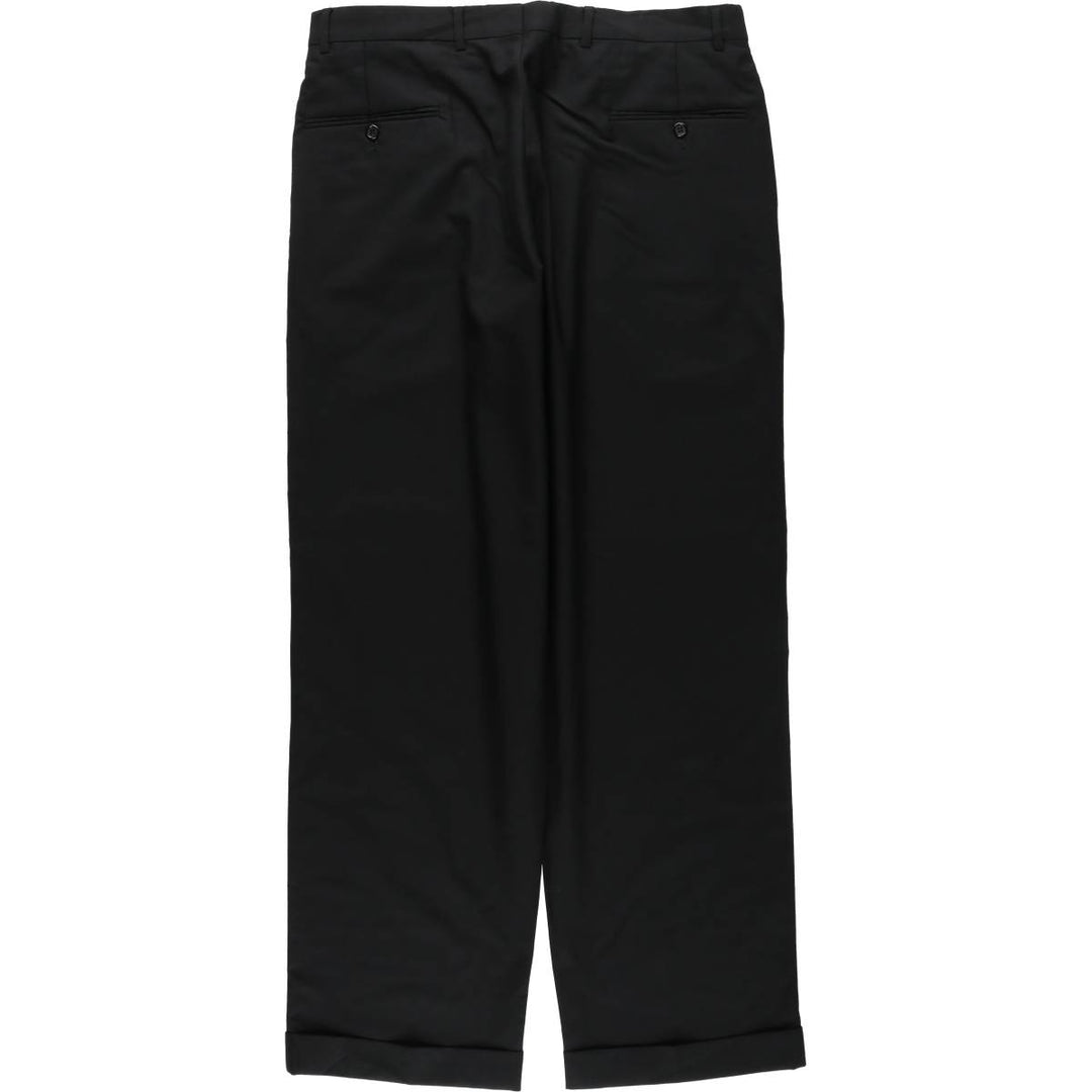 Brooks Brothers 346 Two-pleat Wool Pants, Men's Size 35 wool black type Vintage Second Hand