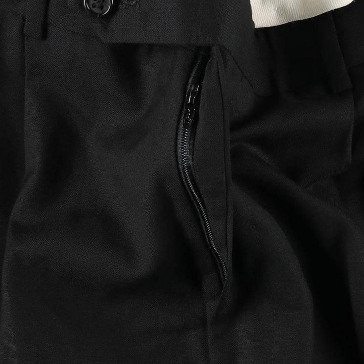 Brooks Brothers 346 Two-pleat Wool Pants, Men's Size 35 wool black type Vintage Second Hand