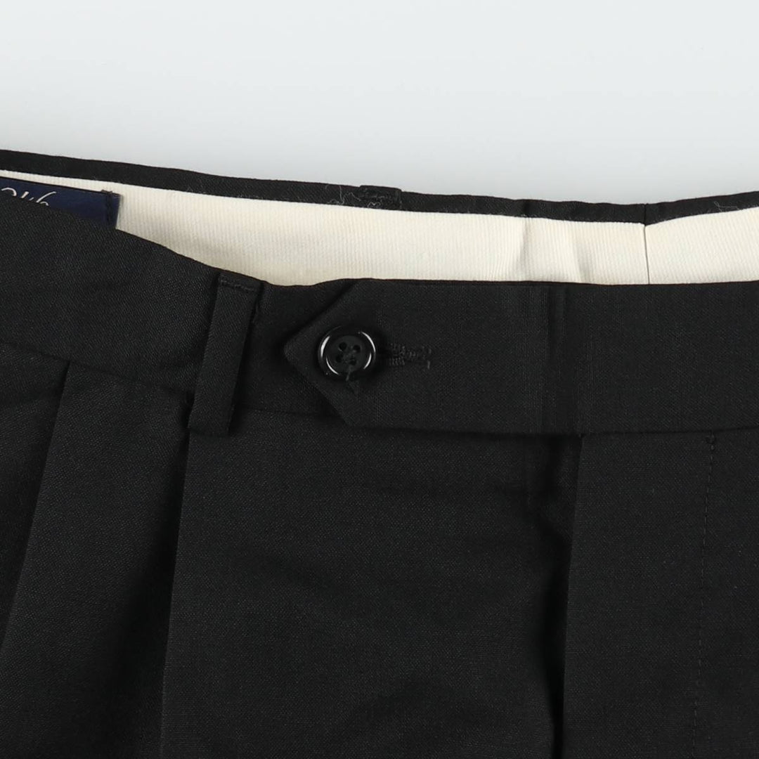 Brooks Brothers 346 Two-pleat Wool Pants, Men's Size 35 wool black type Vintage Second Hand