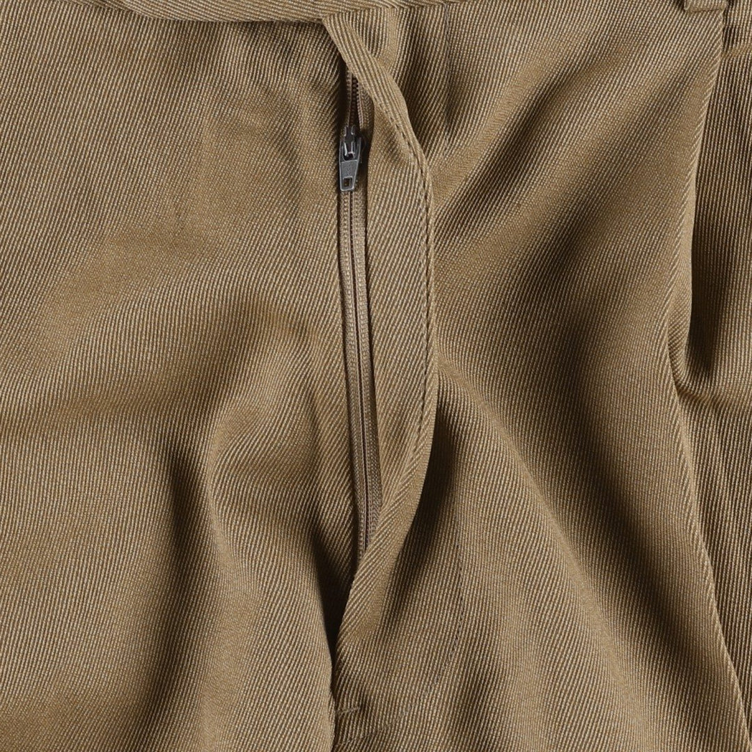 Brooks Brothers two-pleat wool trousers, made in Canada, men's size W36 (approx.). wool beige type brown Vintage Second Hand