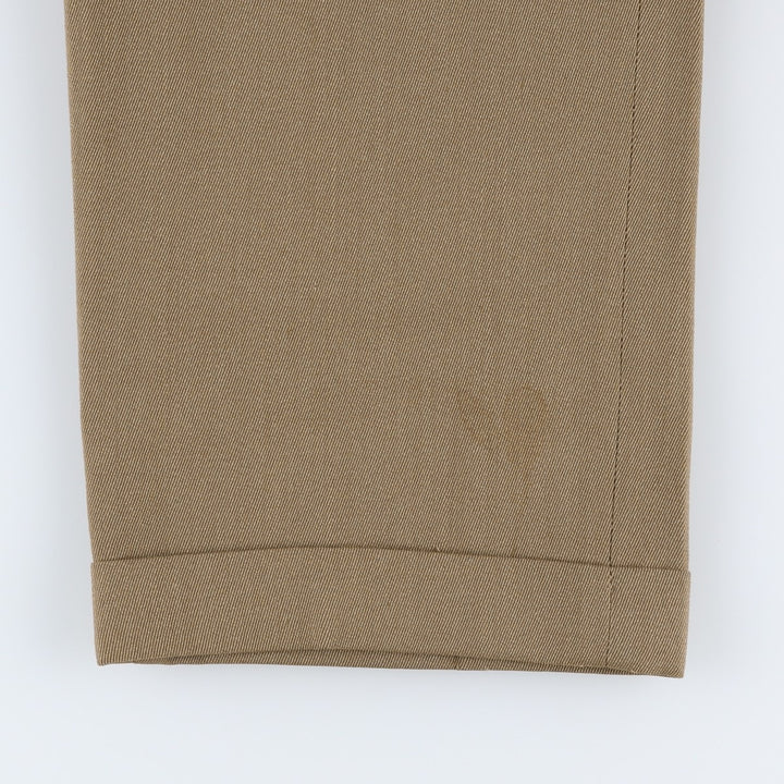 Brooks Brothers two-pleat wool trousers, made in Canada, men's size W36 (approx.). wool beige type brown Vintage Second Hand