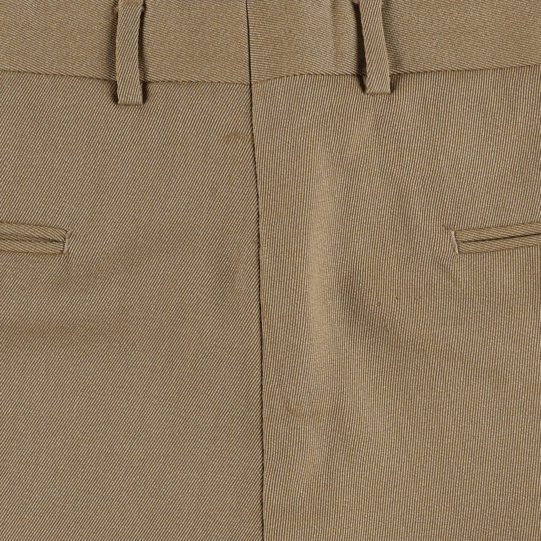 Brooks Brothers two-pleat wool trousers, made in Canada, men's size W36 (approx.). wool beige type brown Vintage Second Hand