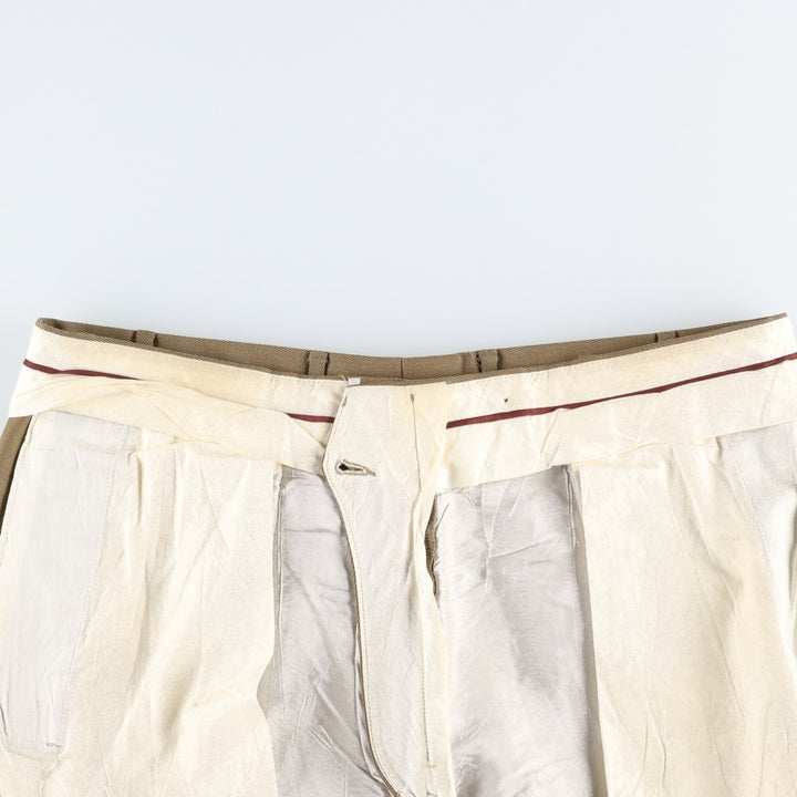 Brooks Brothers two-pleat wool trousers, made in Canada, men's size W36 (approx.). wool beige type brown Vintage Second Hand