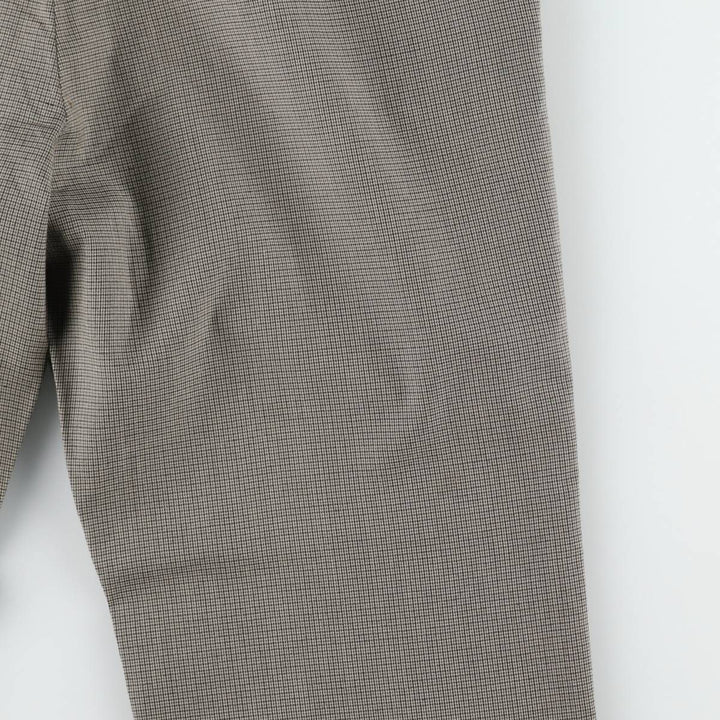 Ralph Lauren RALPH Check Pattern Slacks Pants Men's W33 (approx.) polyester Khaki type beige Vintage Second Hand