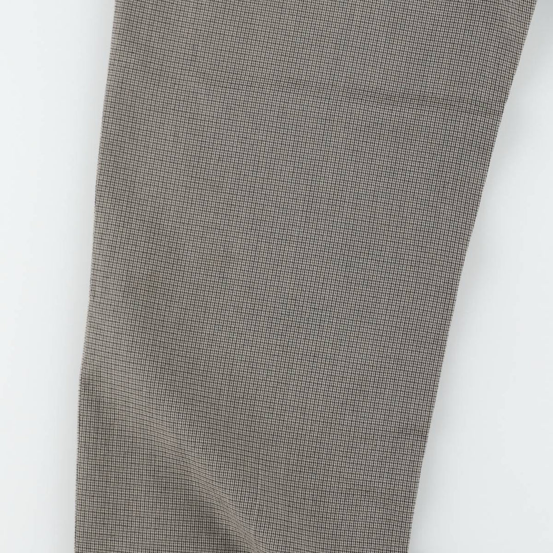 Ralph Lauren RALPH Check Pattern Slacks Pants Men's W33 (approx.) polyester Khaki type beige Vintage Second Hand