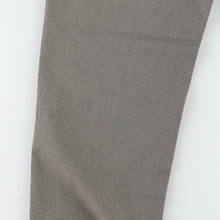 Ralph Lauren RALPH Check Pattern Slacks Pants Men's W33 (approx.) polyester Khaki type beige Vintage Second Hand