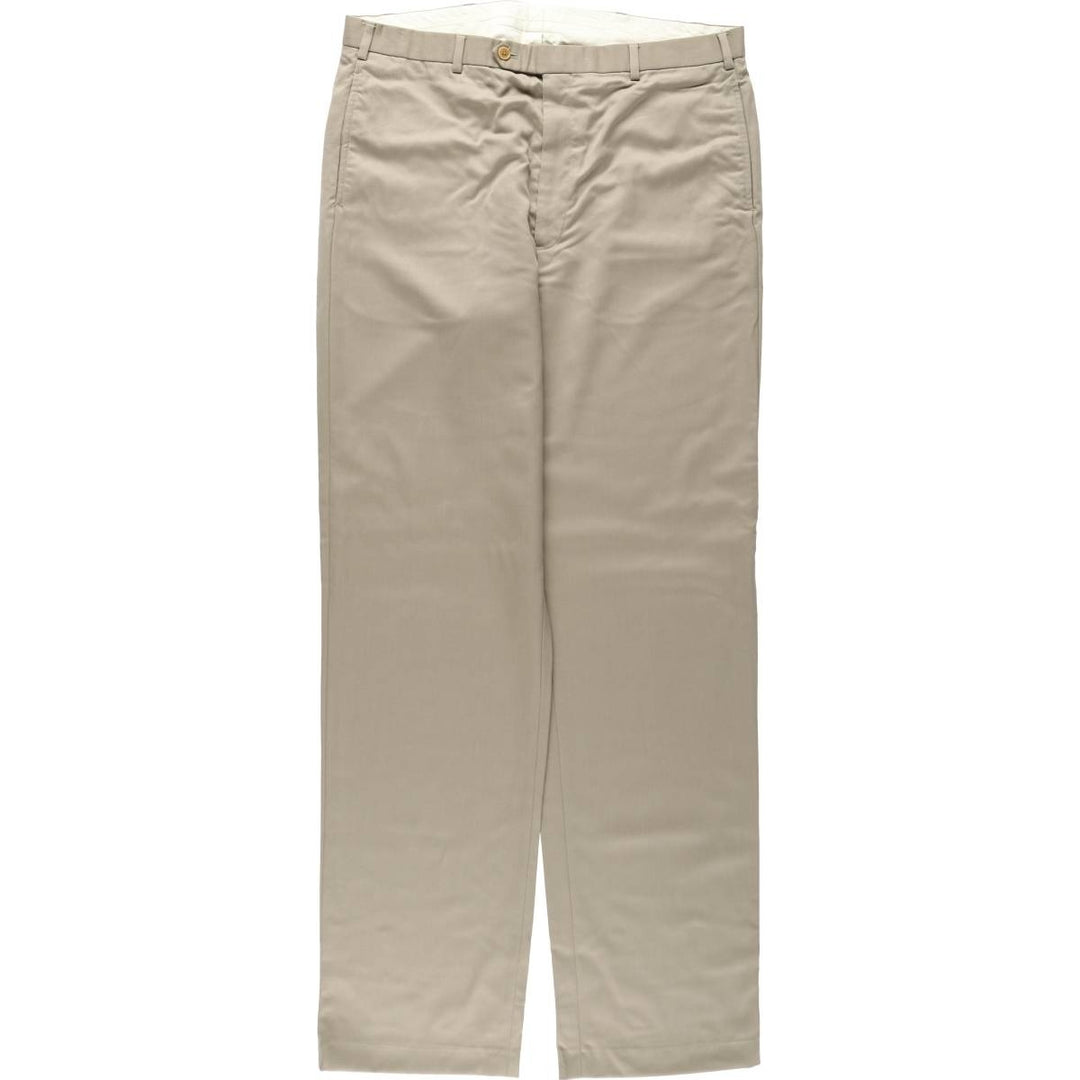 Brooks Brothers 346 Wool Pants, Men's Size W37 (approx.) wool Khaki type beige Vintage Second Hand