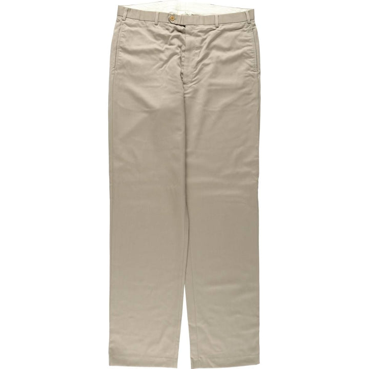 Brooks Brothers 346 Wool Pants, Men's Size W37 (approx.) wool Khaki type beige Vintage Second Hand
