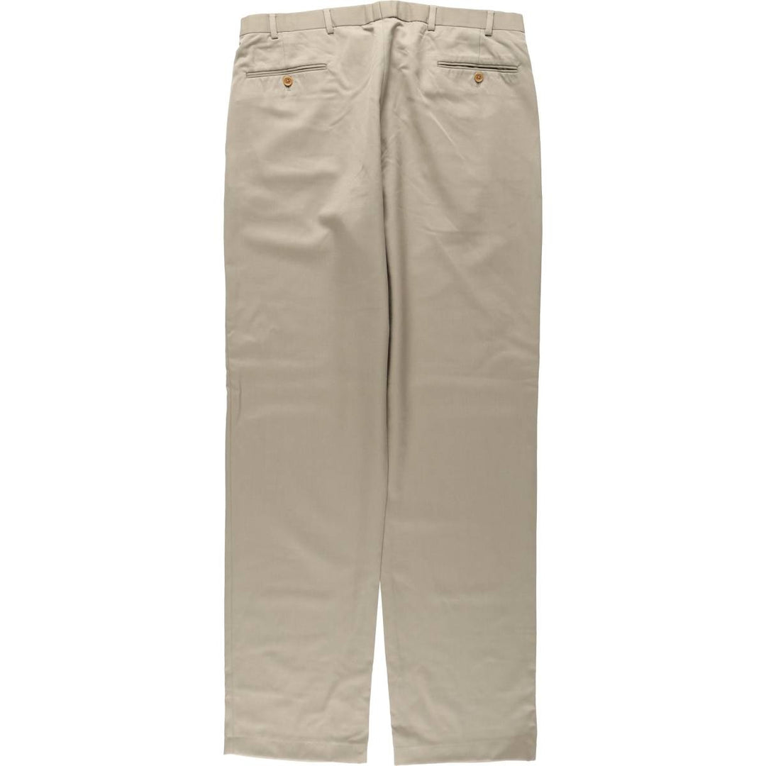 Brooks Brothers 346 Wool Pants, Men's Size W37 (approx.) wool Khaki type beige Vintage Second Hand