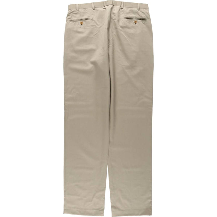 Brooks Brothers 346 Wool Pants, Men's Size W37 (approx.) wool Khaki type beige Vintage Second Hand