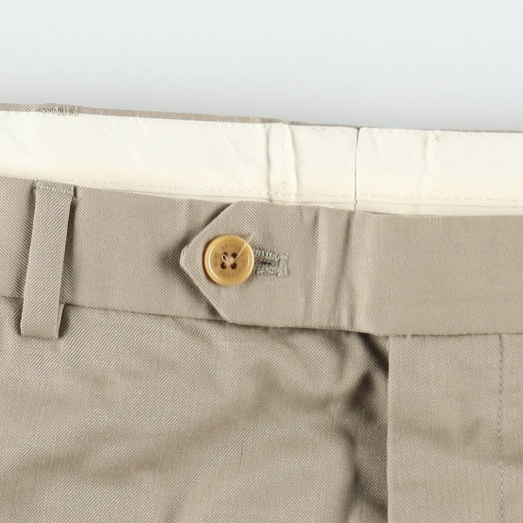 Brooks Brothers 346 Wool Pants, Men's Size W37 (approx.) wool Khaki type beige Vintage Second Hand