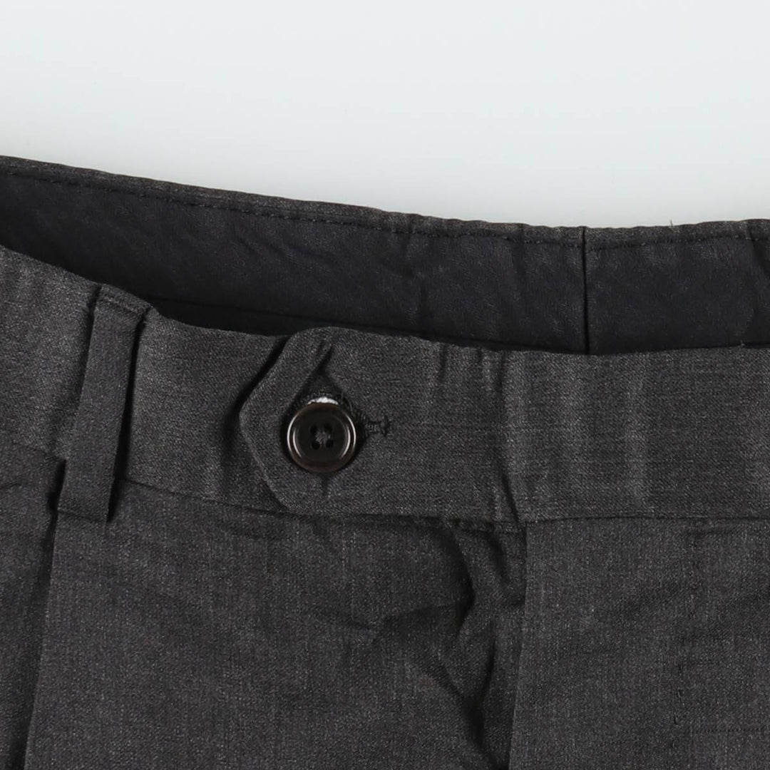 Brooks Brothers 346 Two-Pleat Wool Trousers, Made in Canada, Men's Size W31 (approx.) wool Charcoal Vintage Second Hand