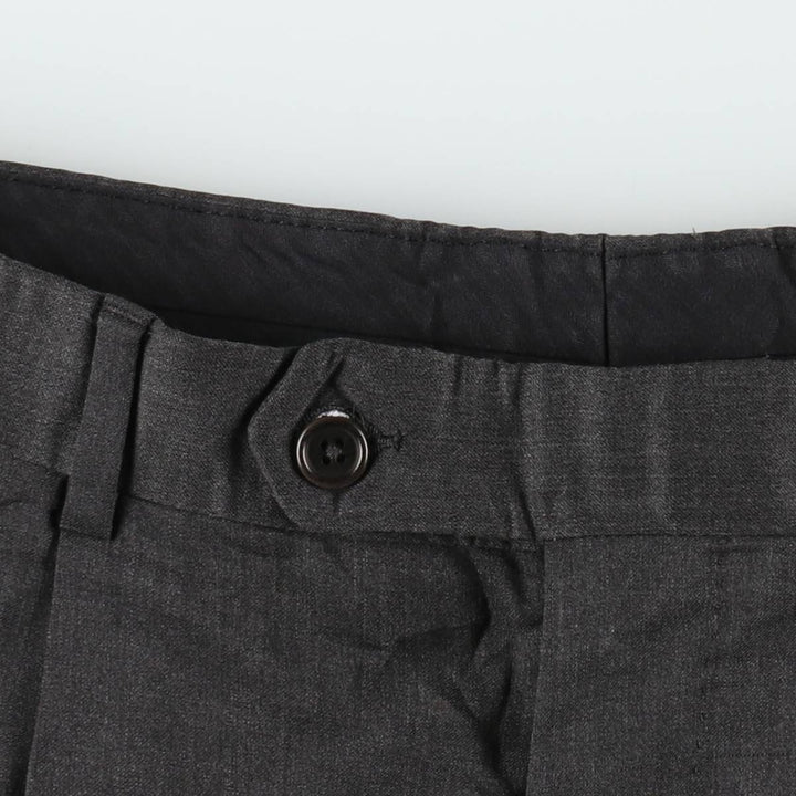 Brooks Brothers 346 Two-Pleat Wool Trousers, Made in Canada, Men's Size W31 (approx.) wool Charcoal Vintage Second Hand