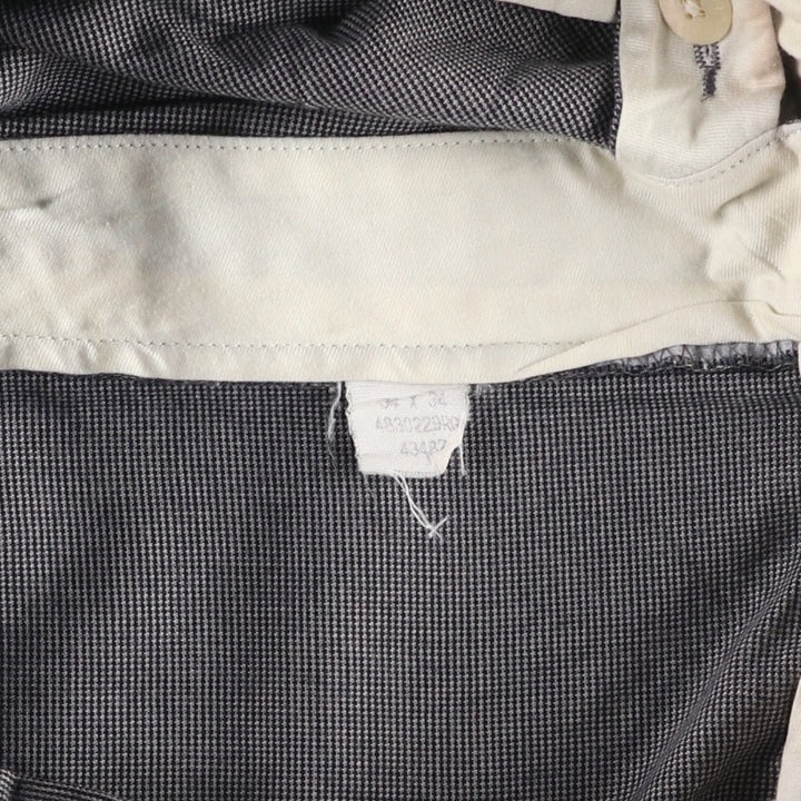 Ralph Lauren POLO by Ralph Lauren Men's Two-Pleated Cotton Slacks, Size W33 cotton gray type Vintage Second Hand