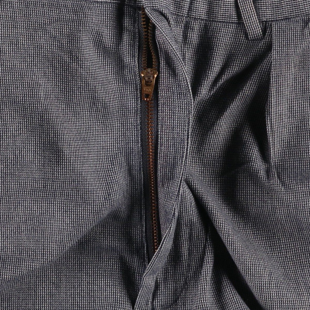 Ralph Lauren POLO by Ralph Lauren Men's Two-Pleated Cotton Slacks, Size W33 cotton gray type Vintage Second Hand