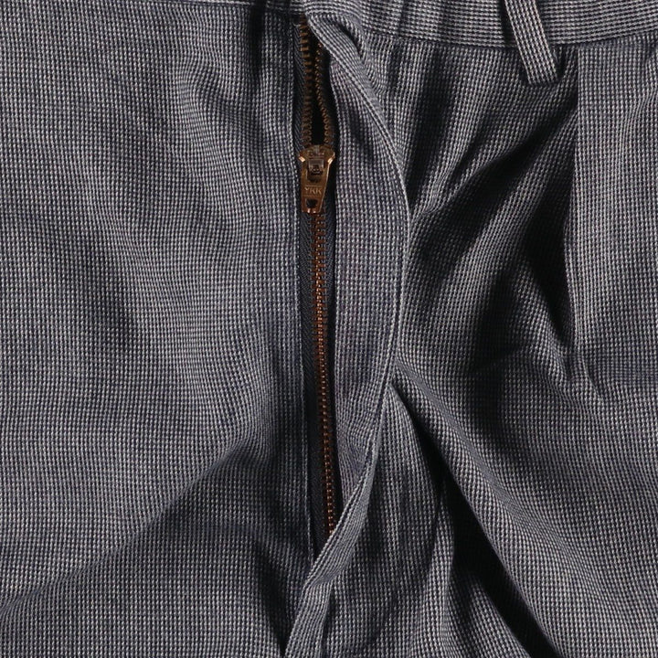 Ralph Lauren POLO by Ralph Lauren Men's Two-Pleated Cotton Slacks, Size W33 cotton gray type Vintage Second Hand