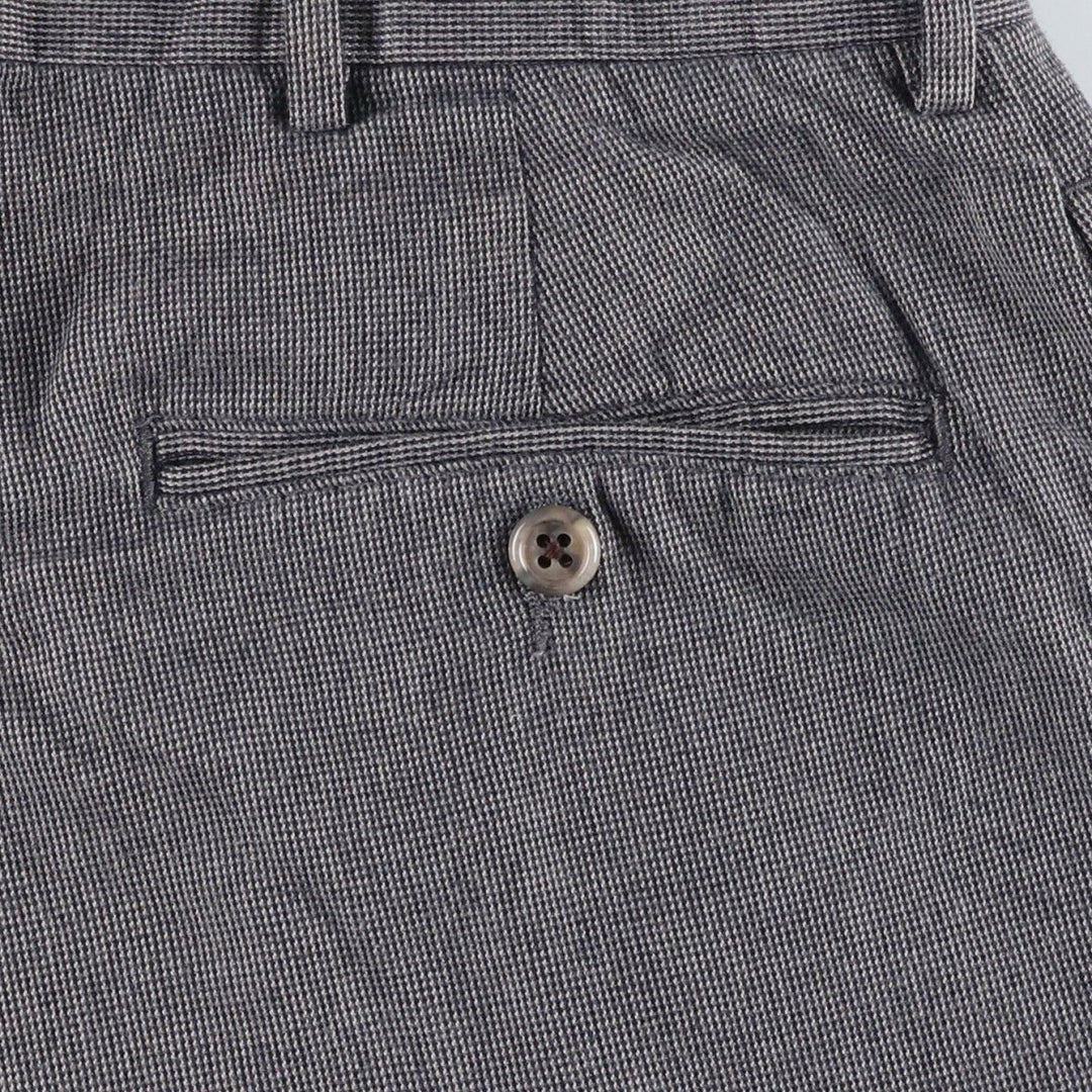 Ralph Lauren POLO by Ralph Lauren Men's Two-Pleated Cotton Slacks, Size W33 cotton gray type Vintage Second Hand