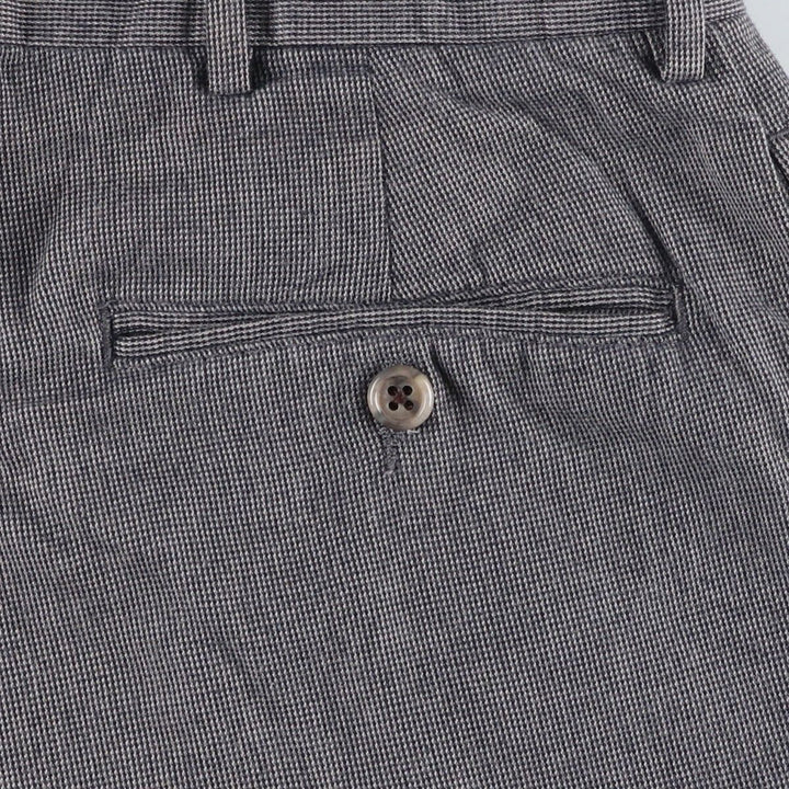 Ralph Lauren POLO by Ralph Lauren Men's Two-Pleated Cotton Slacks, Size W33 cotton gray type Vintage Second Hand