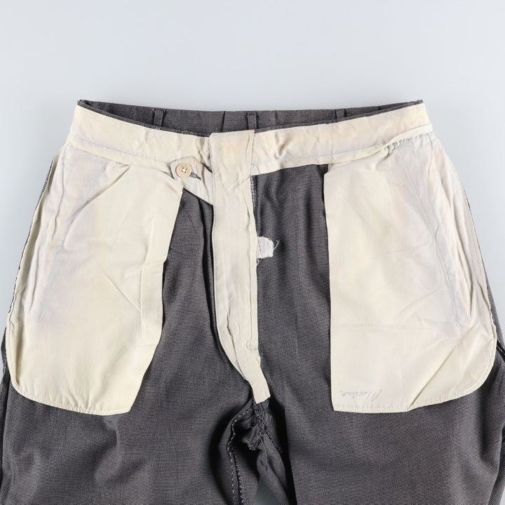 Ralph Lauren POLO by Ralph Lauren Men's Two-Pleated Cotton Slacks, Size W33 cotton gray type Vintage Second Hand
