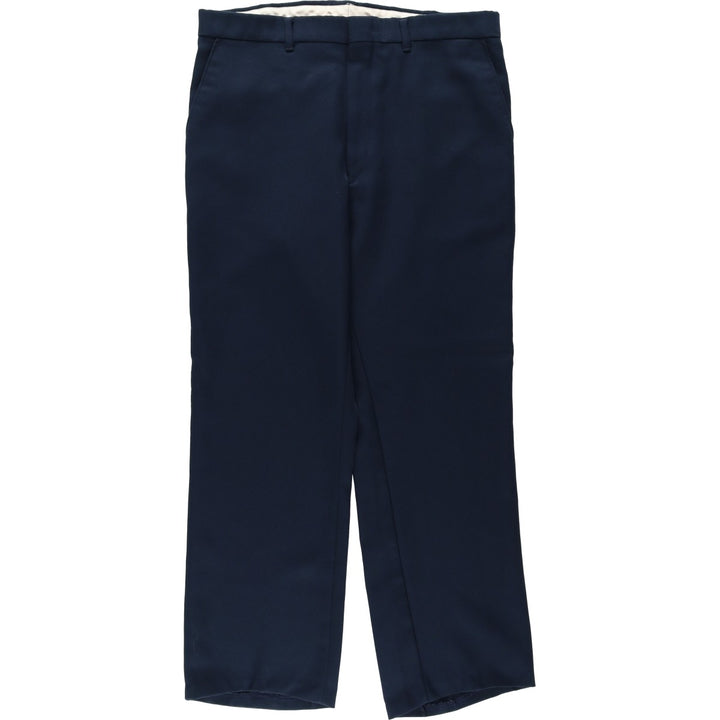 70s-80'S McGREGOR slacks pants, men's size W34 (approx.), vintage. unclear navy blue type Vintage Second Hand