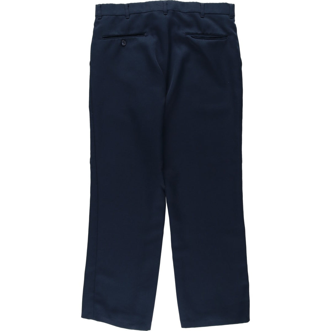 70s-80'S McGREGOR slacks pants, men's size W34 (approx.), vintage. unclear navy blue type Vintage Second Hand