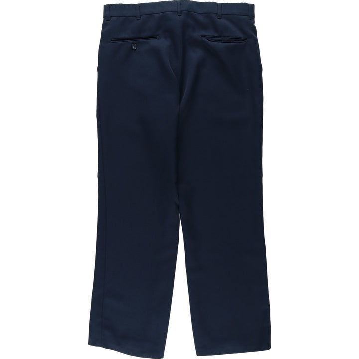 70s-80'S McGREGOR slacks pants, men's size W34 (approx.), vintage. unclear navy blue type Vintage Second Hand