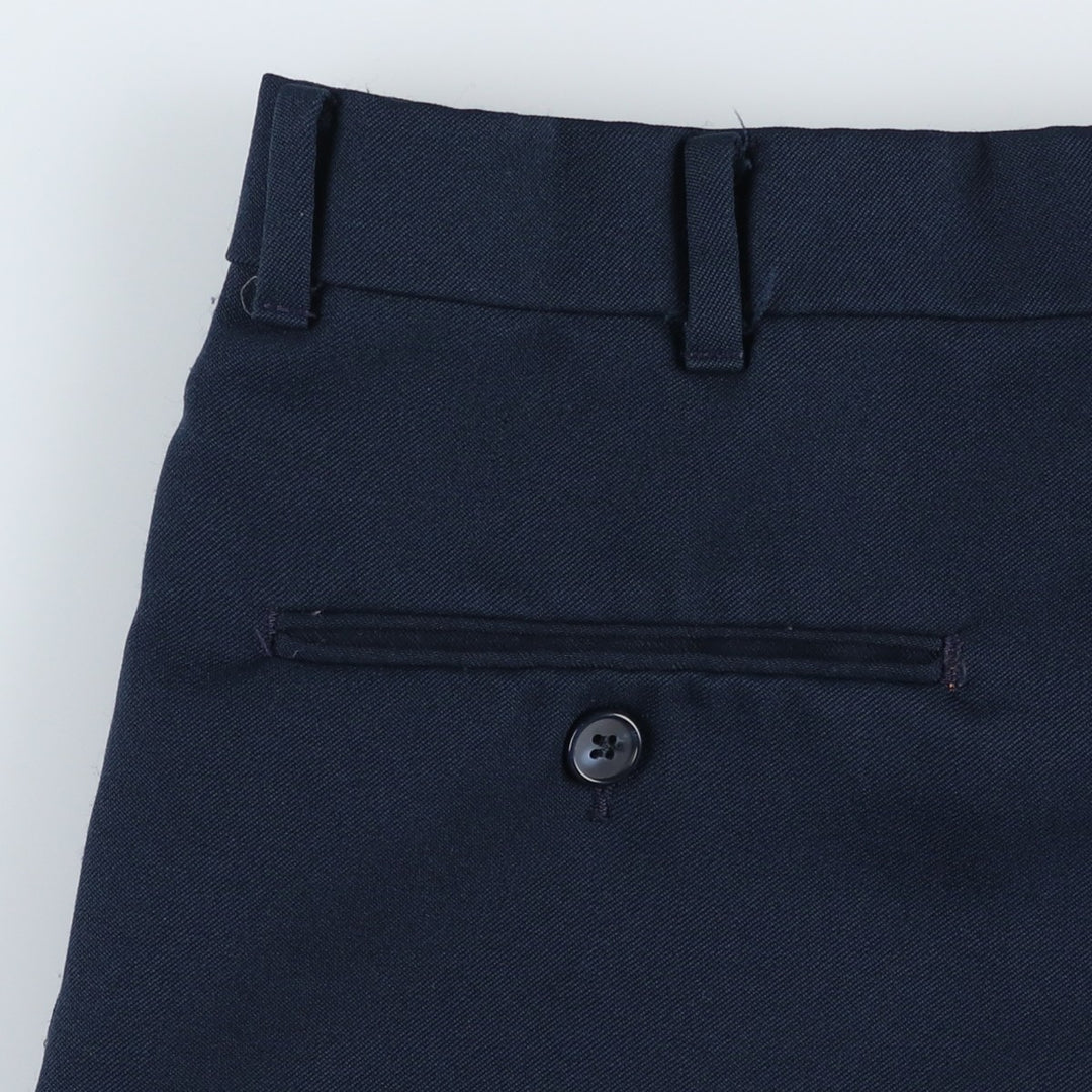 70s-80'S McGREGOR slacks pants, men's size W34 (approx.), vintage. unclear navy blue type Vintage Second Hand