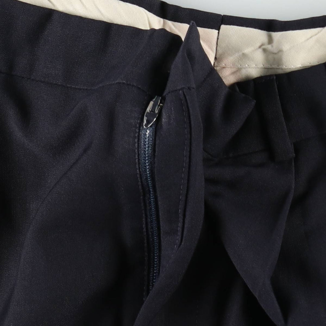 1990'S Levi's Travelers Dress Slacks, Two-Pleat Trousers, Men's Size W33 (approx.), Vintage polyester navy blue type Vintage Second Hand