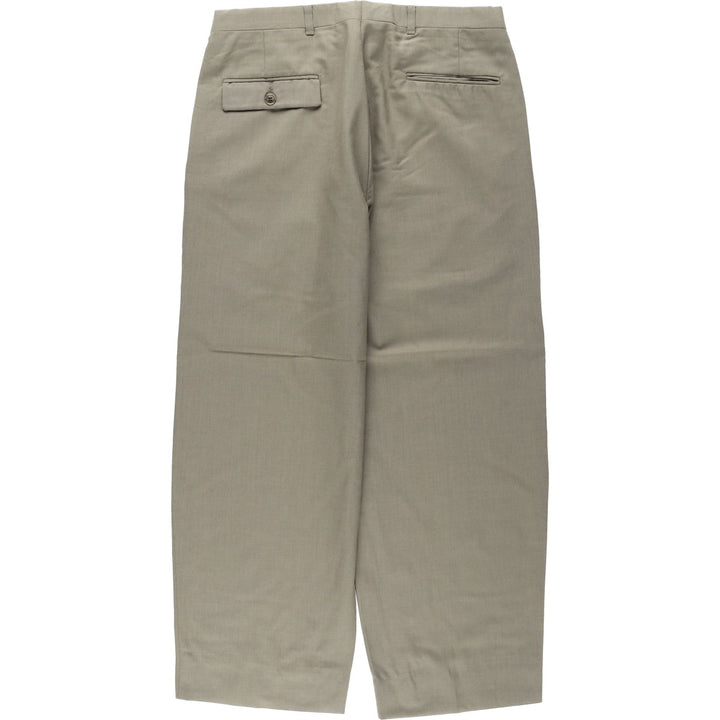 ~1990'S Pierre Cardin Two-Pleat Slacks Pants, Made in USA, Men's W32 (approx.), Vintage unclear gray type Vintage Second Hand