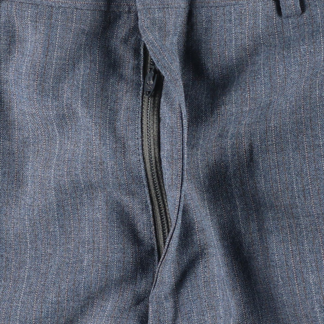 Stripe Pattern Slacks Pants Men's W32 Vintage unclear gray type Vintage Second Hand