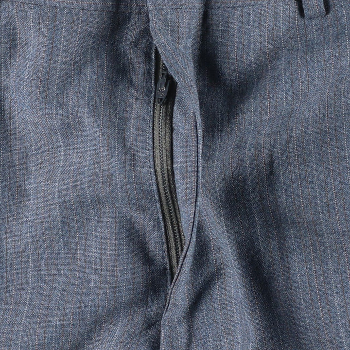 Stripe Pattern Slacks Pants Men's W32 Vintage unclear gray type Vintage Second Hand