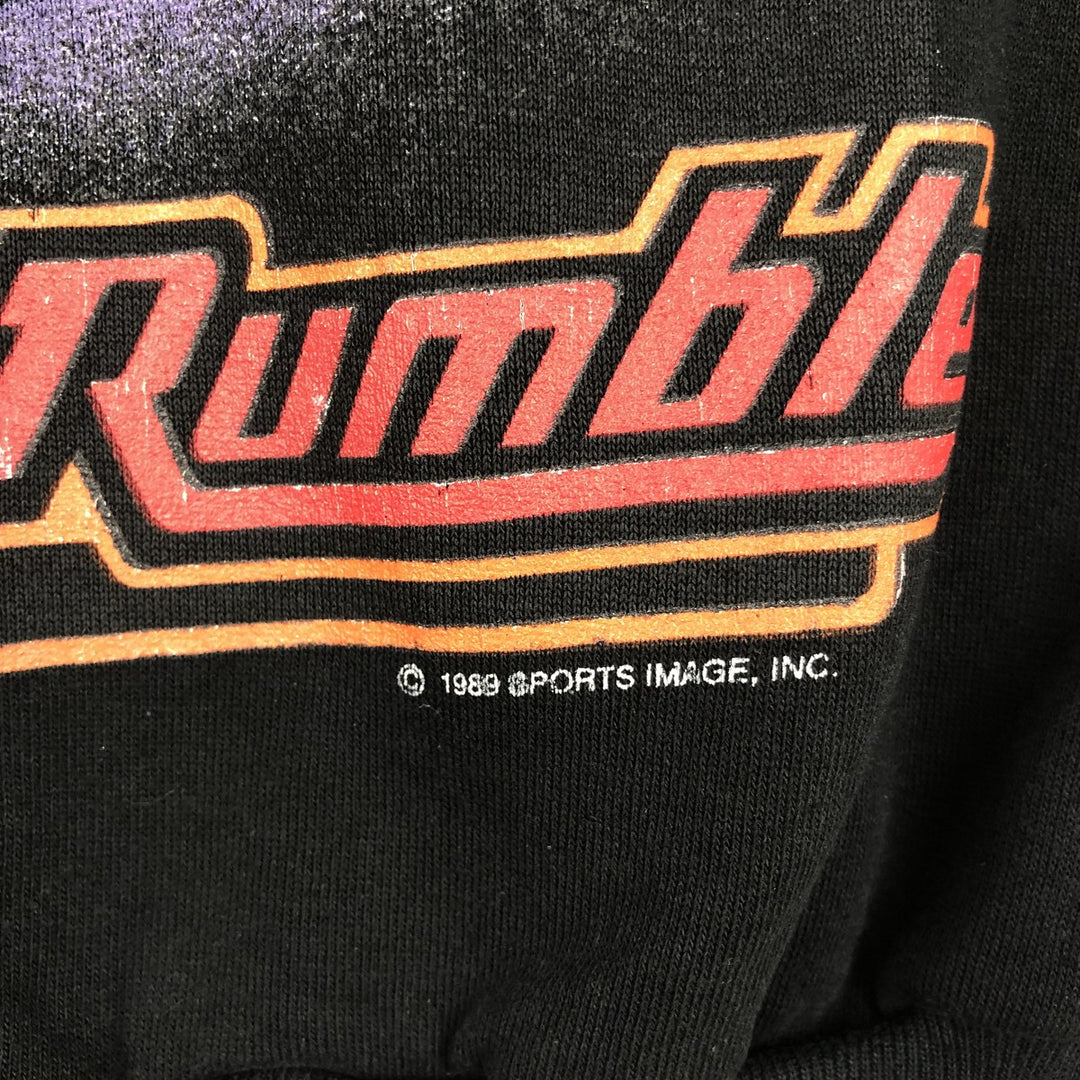 1980'S NASCAR Dale Earnhardt Print Sweatshirt, Women's Size S (approx.), Vintage unclear black type Vintage Second Hand