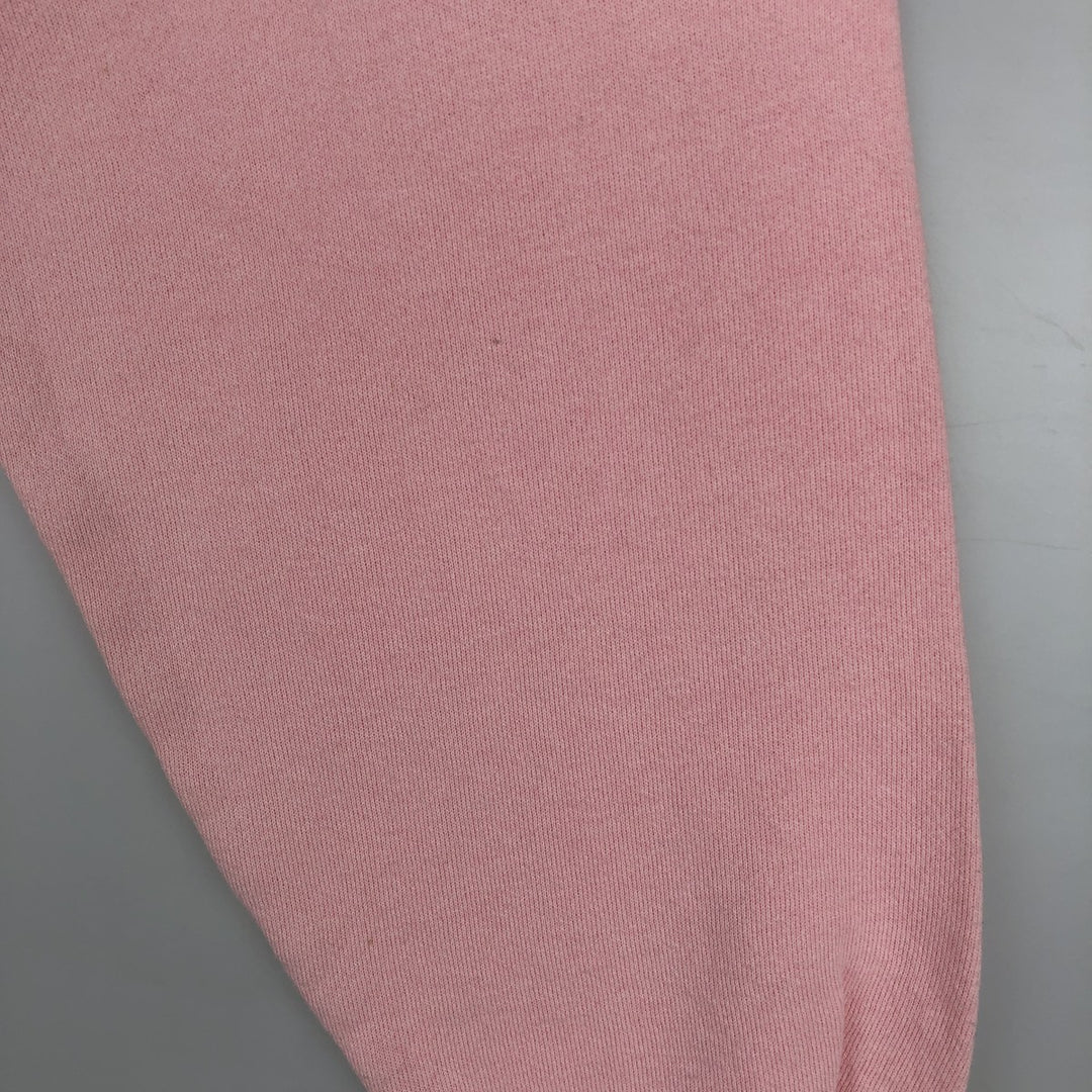 1980'S Hanes Blue Tag Printed Sweatshirt, Made in USA, Women's Size L (Equivalent), Vintage cotton pink type Vintage Second Hand
