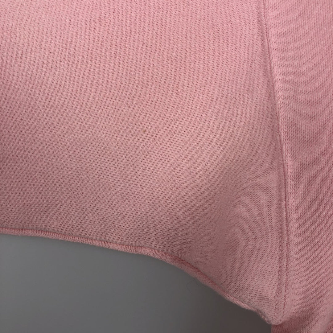 1980'S Hanes Blue Tag Printed Sweatshirt, Made in USA, Women's Size L (Equivalent), Vintage cotton pink type Vintage Second Hand