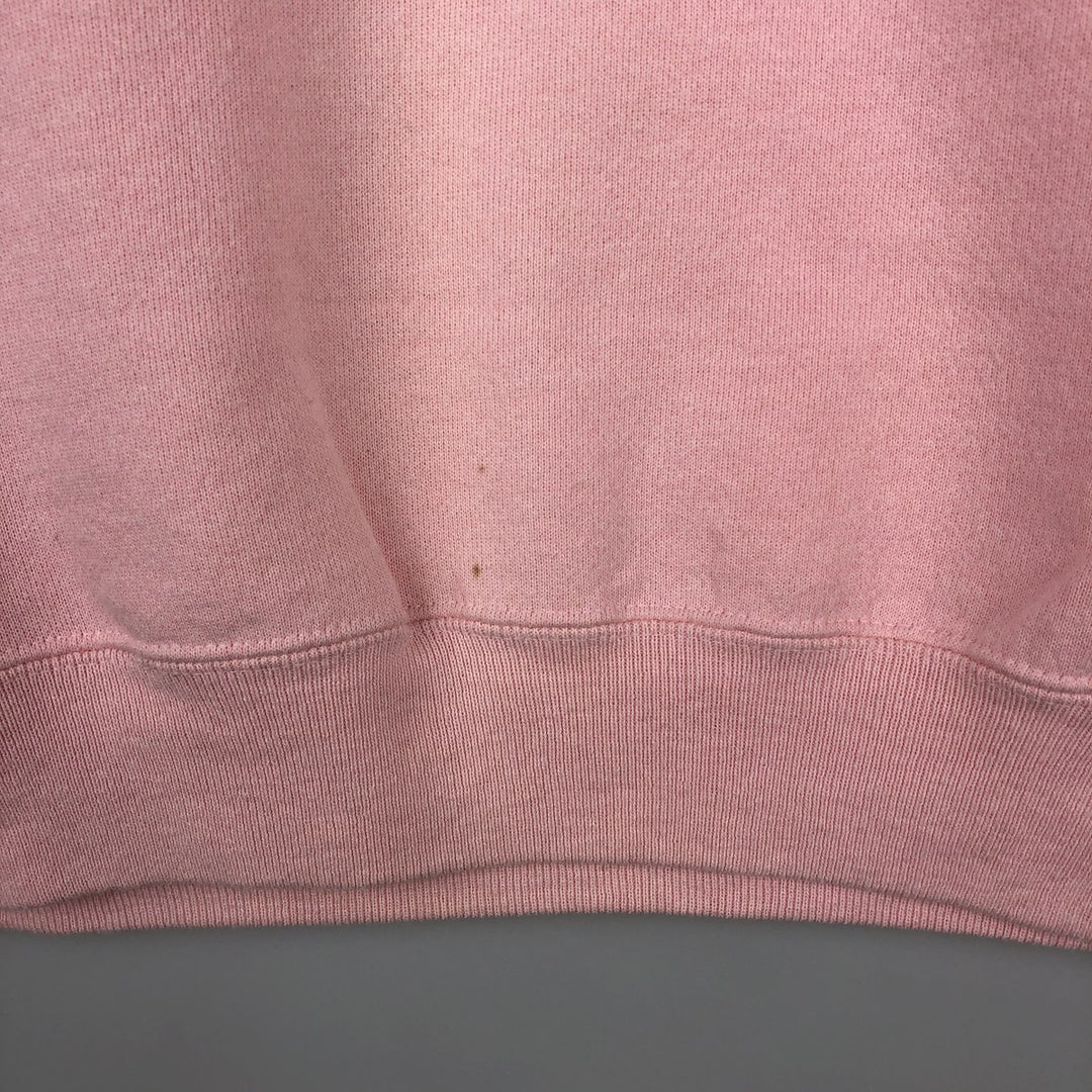 1980'S Hanes Blue Tag Printed Sweatshirt, Made in USA, Women's Size L (Equivalent), Vintage cotton pink type Vintage Second Hand