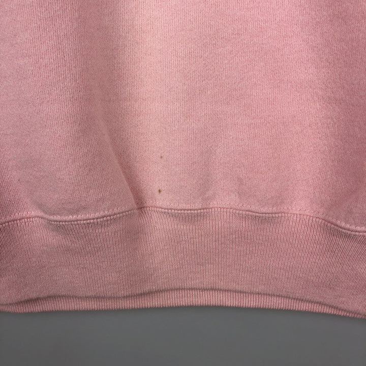 1980'S Hanes Blue Tag Printed Sweatshirt, Made in USA, Women's Size L (Equivalent), Vintage cotton pink type Vintage Second Hand