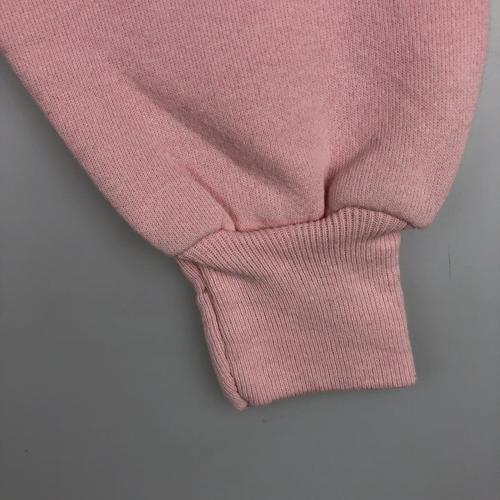 1980'S Hanes Blue Tag Printed Sweatshirt, Made in USA, Women's Size L (Equivalent), Vintage cotton pink type Vintage Second Hand