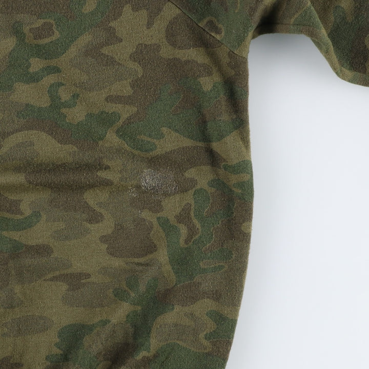 Camouflage sweatshirt, made in USA, women's size M equivalent. acrylic Khaki type Vintage Second Hand
