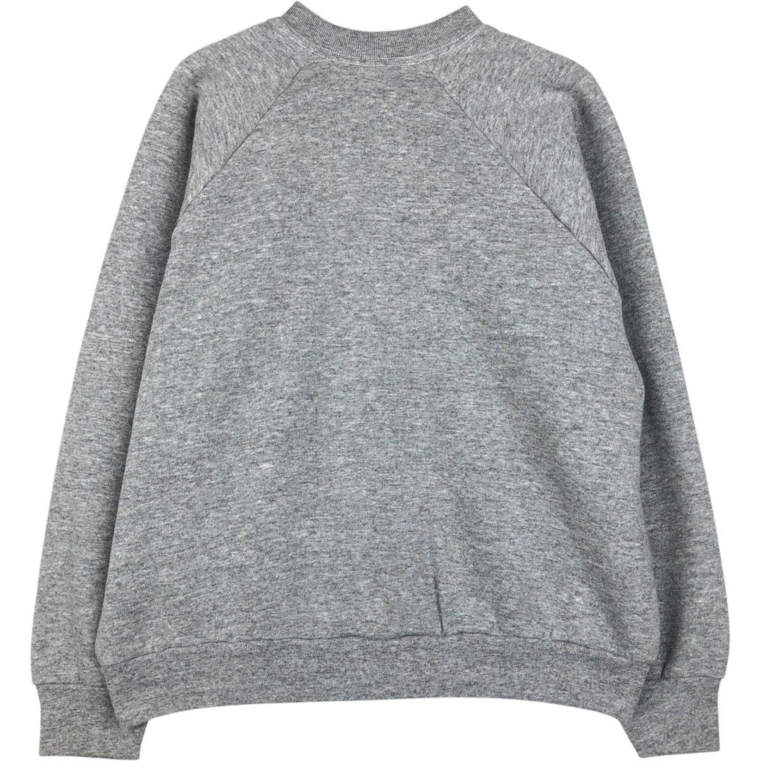 90'S Fruit of the Loom plain blank sweatshirt, made in the USA, women's size L equivalent. cotton gray type Vintage Second Hand