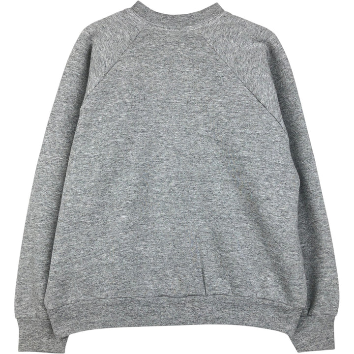 90'S Fruit of the Loom plain blank sweatshirt, made in the USA, women's size L equivalent. cotton gray type Vintage Second Hand