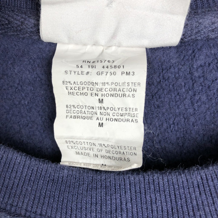 Champion REVERSE WEAVE Stripe Pattern Sweatshirt (Women's Size M) cotton navy blue type Vintage Second Hand