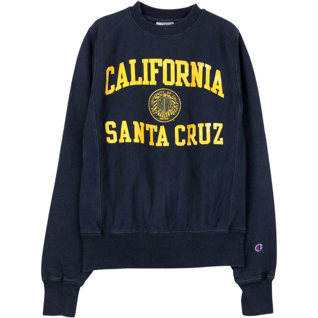 Champion Reverse Weave Triple Print College Sweatshirt (Men's Size XS) unclear navy blue type Vintage Second Hand
