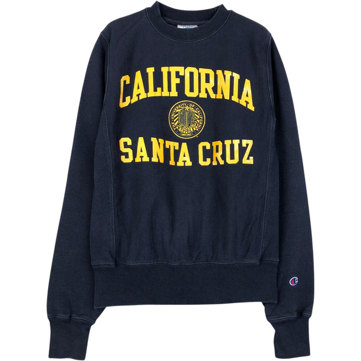 Champion Reverse Weave Triple Print College Sweatshirt (Men's Size XS) unclear navy blue type Vintage Second Hand