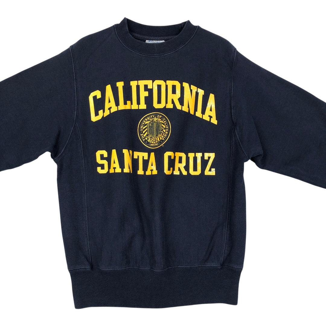 Champion Reverse Weave Triple Print College Sweatshirt (Men's Size XS) unclear navy blue type Vintage Second Hand