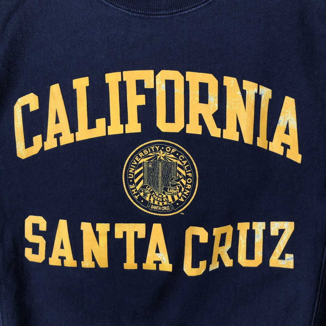 Champion Reverse Weave Triple Print College Sweatshirt (Men's Size XS) unclear navy blue type Vintage Second Hand