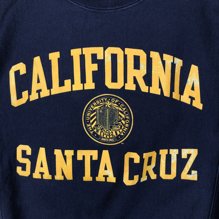 Champion Reverse Weave Triple Print College Sweatshirt (Men's Size XS) unclear navy blue type Vintage Second Hand