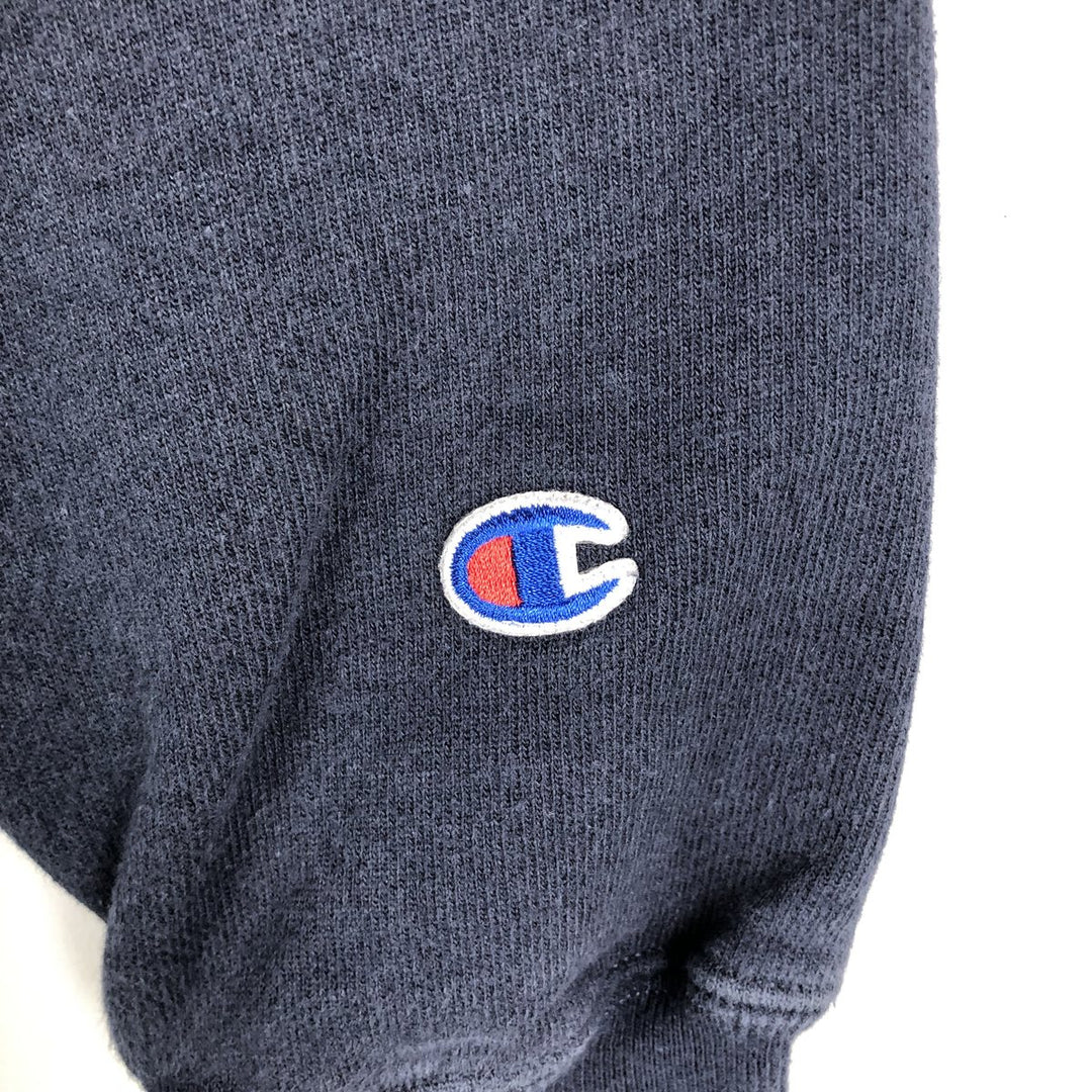Champion Reverse Weave Triple Print College Sweatshirt (Men's Size XS) unclear navy blue type Vintage Second Hand