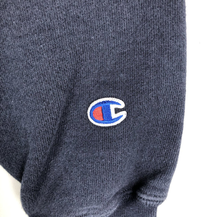 Champion Reverse Weave Triple Print College Sweatshirt (Men's Size XS) unclear navy blue type Vintage Second Hand