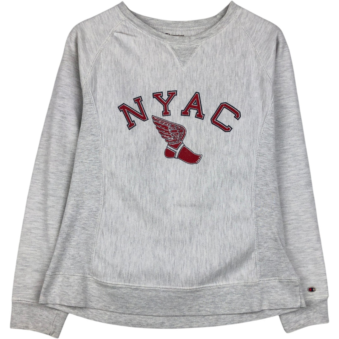 Champion Reverse Weave Wingfoot Print Sweatshirt (Women's Size M, equivalent to 2000s) unclear gray type Vintage Second Hand