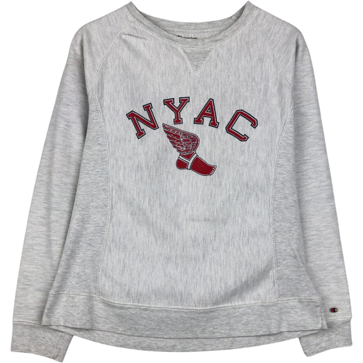 Champion Reverse Weave Wingfoot Print Sweatshirt (Women's Size M, equivalent to 2000s) unclear gray type Vintage Second Hand